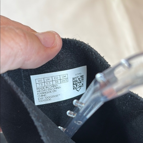 🐈‍⬛Toms Mila Black Heeled Boots with ankle wrap Design - Picture 5 of 7